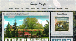 Desktop Screenshot of gregor-meyle.de