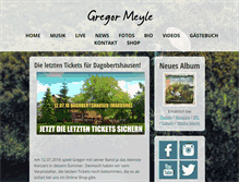 Tablet Screenshot of gregor-meyle.de